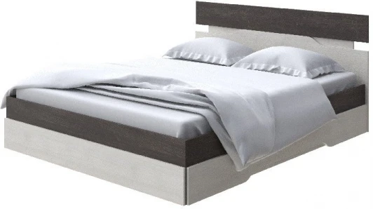 1938298 Без бренда Кровать Milton (ЛДСП Дуб Кантербери/Дуб Шамони светлый (124)) 90x200