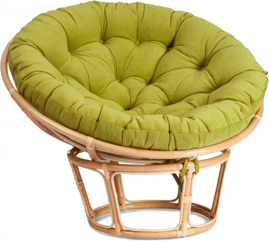 13765 Кресло "PAPASAN ECO"  P115-1/SP STD / c подушкой, ремешками (Светлое дерево)