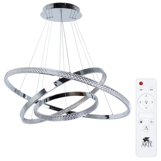 A2182SP-160CC Подвесной светильник Arte Lamp Orione A2182SP-160CC (LED, 220V, пульт управления, на тросе, кольцо)