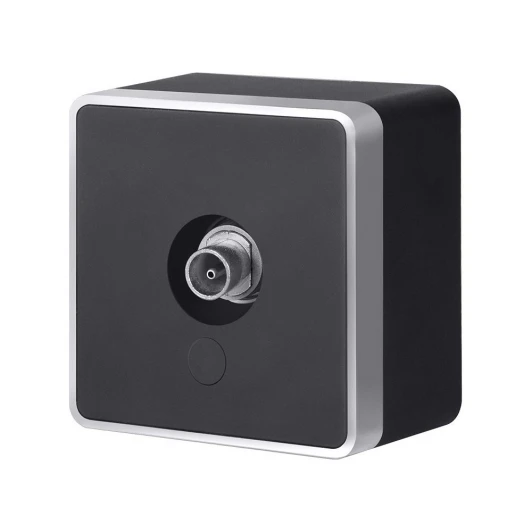 W5083034 ТВ-розетка оконечная Gallant Werkel W5083034 (черный с серебром)