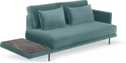 809976 Кушетка Ricadi ОГОГО (арт.809976), (Ткань/Серый,Бирюзовый)