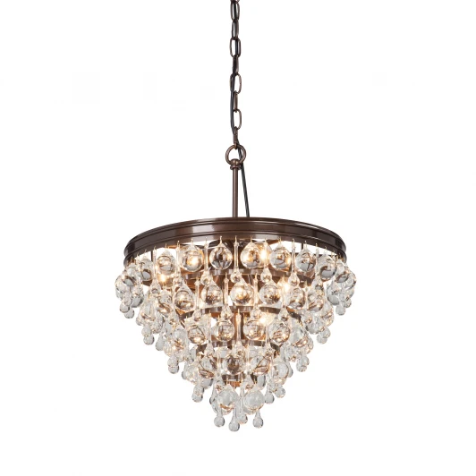 V5865-7/10 Подвесная люстра каскадная Vitaluce V5865-7/10 (220V, хрусталь, на цепи)