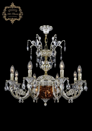 31.22.8.KR175SP.250IT.GW.Sp.Amber.1D Подвесная люстра Art Classic 31.22 31.22.8.KR175SP.250IT.GW.Sp.Amber.1D