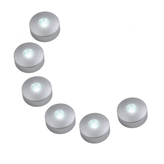 ULM-R04-1W*6/NW IP33 SILVER блистер Мебельный светильник Uniel ULM-R04-1W*6/NW IP33 SILVER блистер