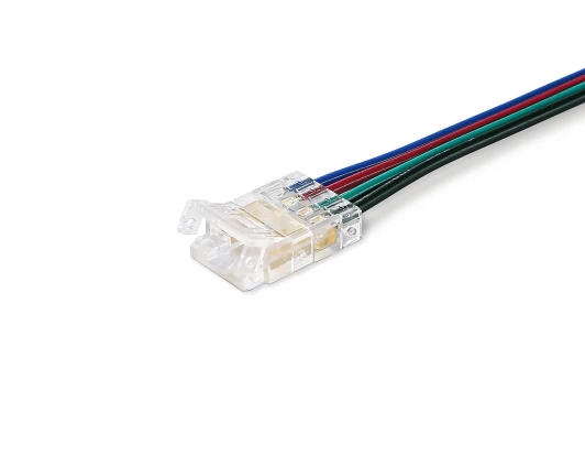 GS7411 Соединитель гибкий односторонний COB RGB 12/24V для лент 10mm (4 конт.) (5шт) Ambrella Illumination GS7411