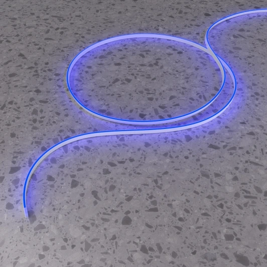 432041 Гибкий неон 10x4 24В 9,6 Вт/м Blue IP67 5м Maytoni Изгиб поперек оптической оси 432041