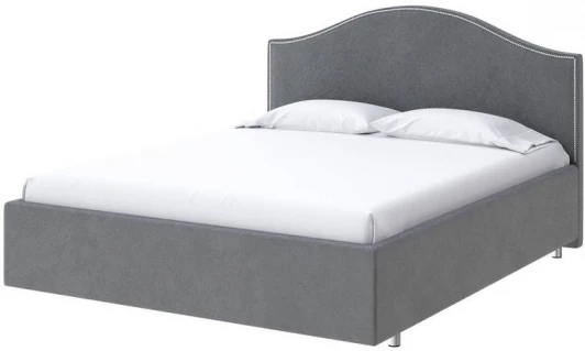 1927354 PROxSON Кровать Classic (Ткань: Велюр Monopoly Британский серый (996)) 90x200