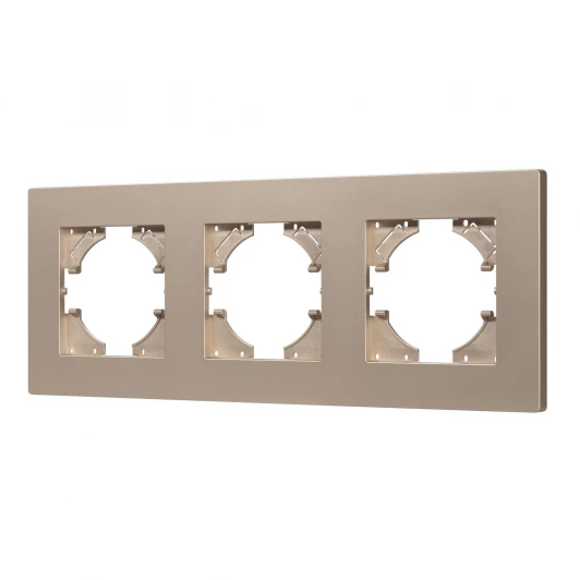 049757 Рамка пластиковая FRM-PERIO-PL-3-GD (Arlight) 049757