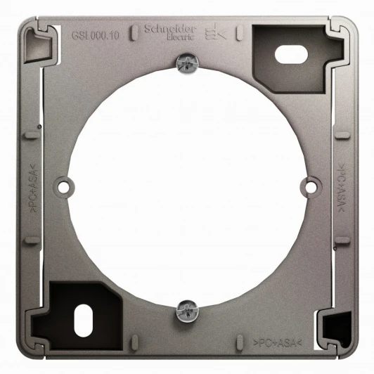 GSL001200 Коробка наружного монтажа (платина) Systeme Electric Glossa GSL001200