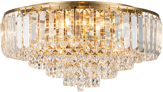 2112/6P Gold Потолочная люстра Escada Delicacy 2112/6P Gold 6x40Вт E14, металл/стекло, золото (220V, круглые)