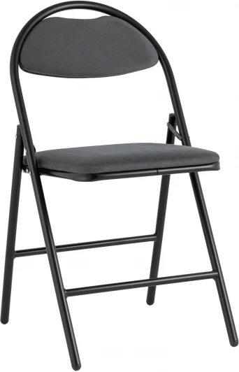 УТ000036893 Стул складной Hagen велюр тёмно-серый каркас черный УТ000036893