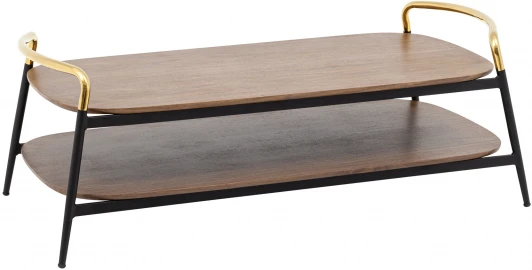 УТ000035756 Журнальный столик Stool Group Нолан 120*60 темное дерево УТ000035756