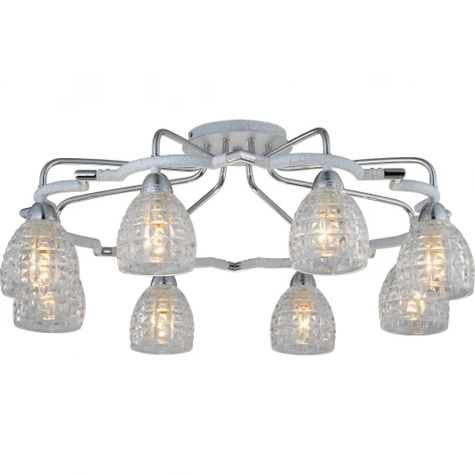 412-08-13CWC chrome + white crack Потолочная люстра N-Light 412 412-08-13CWC chrome + white crack