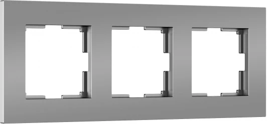 W0032965 Рамка на 3 поста (серебро софт) Werkel W0032965 (a062815)