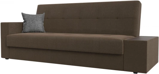 118527 Диван-книжка Лига-020 стол справа (Коричневый,Серый/Рогожка) Лига Диванов арт.118527