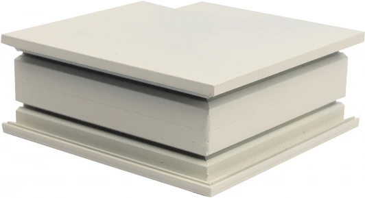 UBX-MS22/35 WHITE Коннектор для накладных магнитных шинопроводов, 35мм. угловой, вертикальный. UBX-MS22/35 WHITE