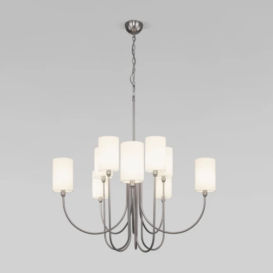 60164/10 никель Подвесная люстра Eurosvet Abbey 60164/10
