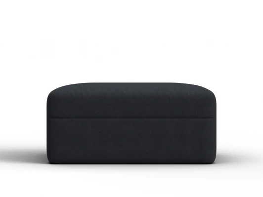 129578 Модуль пуф Лига-060 НПБ (ЛДСП,Брус,Фанера,Замша/Темно-серый) Лига Диванов 129578