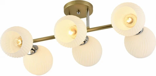 01375-0.3-06 GOLD+CR Потолочная люстра на штанге Reluce 01375-0.3-06 GOLD+CR