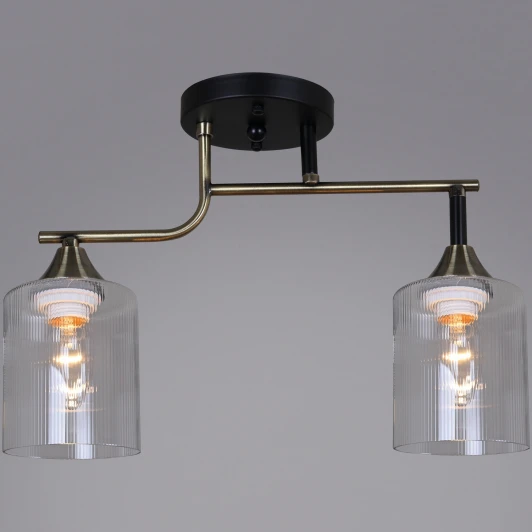 02312-0.3-02 AB+BK Потолочная люстра на штанге Reluce 02312-0.3-02 AB+BK (220V)