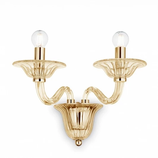 DANIELI AP2 AMBRA Бра золото Ideal Lux DANIELI AP2 AMBRA