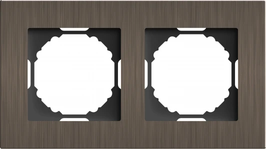 DEN212BRA Рамка 2-я, Natural бронзовый алюминий Donel A07 DEN212BRA