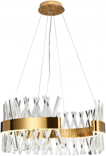 LED LAMPS 81358 GOLD SATIN Подвесная люстра Natali Kovaltseva LED LAMPS 81358 GOLD SATIN