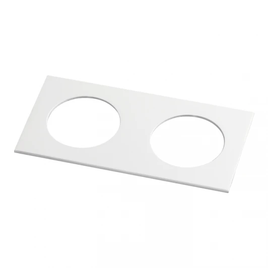 357596 Рамка для двух встраиваемых светильников Novotech Metis, прямоугольник, белый