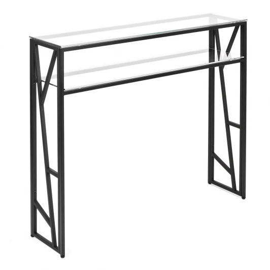 1092-CB clear Консольный стол AllConsoles 1092-CB clear черный муар
