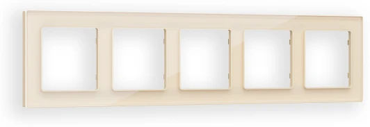 AF330305 Рамка Ambrella Volt ALFA Platos (Бежевый Стекло органическое) 5-ая AF330305