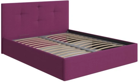 2028849 PROxSON Кровать Mono с бельевым ящиком (Ткань: Рогожка Savana Berry (фиолетовый)) 160x200