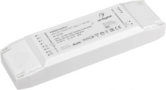 041386 Блок питания ARV-SP-24090-PFC-DALI-1-10V-PD (24V, 3.75A, 90W) (Arlight, IP20 Пластик, 5 лет) 041386