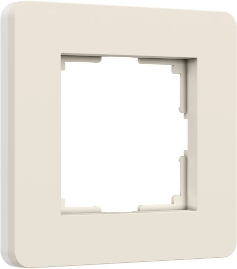 W0013066 Рамка на 1 пост (айвори/белый, soft-touch) Werkel W0013066 (a067251)