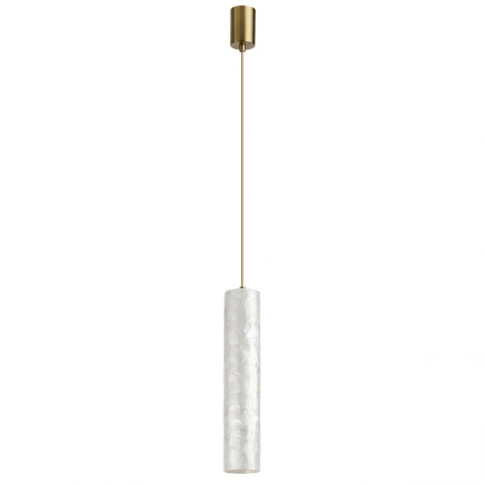 7199/8L Подвесной светильник Odeon Light Seashell 7199/8L металл/морская ракушка/акрил/античная бронза/белый IP20 LED 3500K 8W 220VK