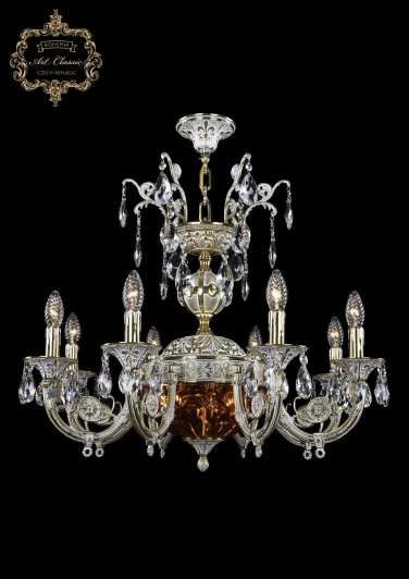 31.22.8.KR175SP.250IT.GW.Sp.Amber.1E Подвесная люстра Art Classic 31.22 31.22.8.KR175SP.250IT.GW.Sp.Amber.1E