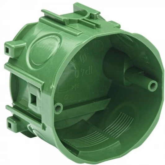 LEX1420571MR Коробка монтажная под бетон без винтов (зеленый) IP40 Systeme Electric Multifix Modulo LEX1420571MR