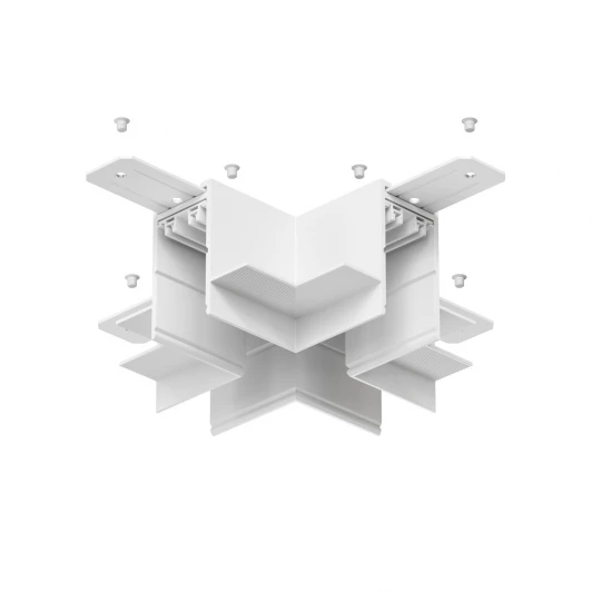 TR2114-WH Коннектор трека Denkirs SMART X-образный TR2114-WH