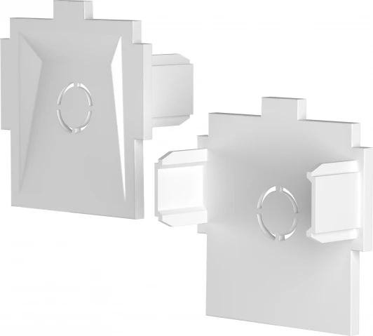 TRA084EC-12W Комплект заглушек к встраиваемому шинопроводу Radity 2шт Maytoni Accessories for tracks Radity TRA084EC-12W