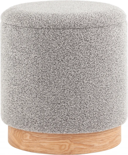 УТ000038723 Пуф с ящиком Холли S букле серый, Stool Group