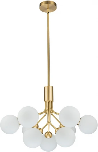 L-8130-6+3 BR GL Потолочая люстра на штанге Belfast Bryson L-8130-6+3 BR GL