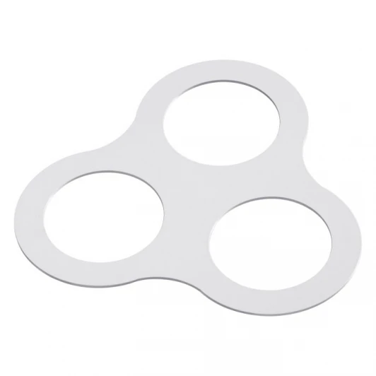 357919 Рамка для трех встраиваемых светильников Novotech Metis, треугольник, белый