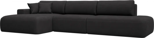 127760L Диван угловой Лига-036 НПБ Модерн Лонг левый угол Лига Диванов (Замша) арт.127760L