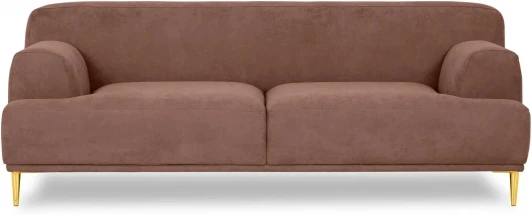 604091 Диван Portofino 2-х местный ОГОГО (арт.604091), (Рогожка/Коричневый)