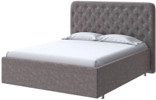 2014517 PROxSON Кровать Classic Large (Ткань: Велюр Gratta 7 Жареный миндаль) 160x200