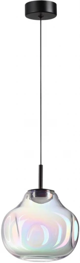 5097/4LB Подвесной светильник Odeon Light Vaso 5097/4LB черный/бензиновый/металл/стекло LED 4W 4000K (220V, на проводе)