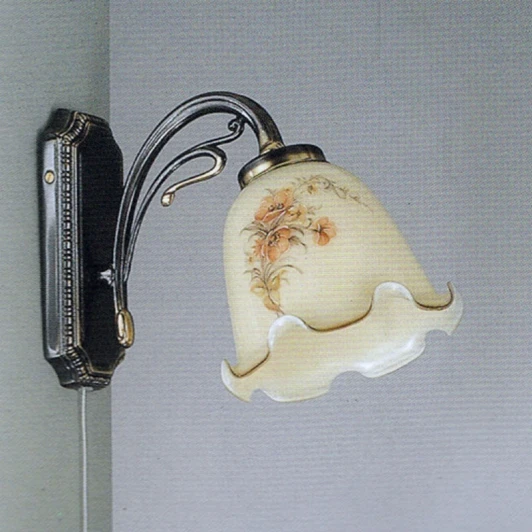 A.2288/1 Бра с выключателем A.2288/1 Reccagni Angelo 2288 A 2288/1 (220V, цветы)