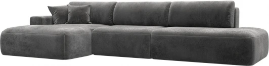 127757L Диван угловой Лига-036 НПБ Модерн Лонг левый угол Лига Диванов (Велюр) арт.127757L