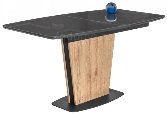 462100 Стол на тумбе Woodville Теон дуб антор натуральный / графит 462100