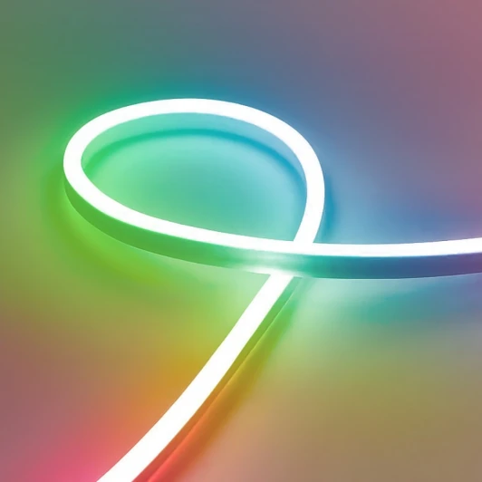 52111 Cветодиодная LED лента неоновая 72SMD(5050)/м 8Вт/м 10м 220V RGB IP67 Feron LS720 52111