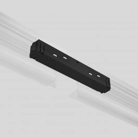 95135/00 Прямой коннектор черный Elektrostandard Slim Magnetic 95135/00